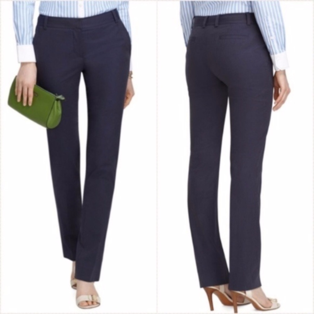 New Brooks Brothers Navy 346 Lucia Fit Pants